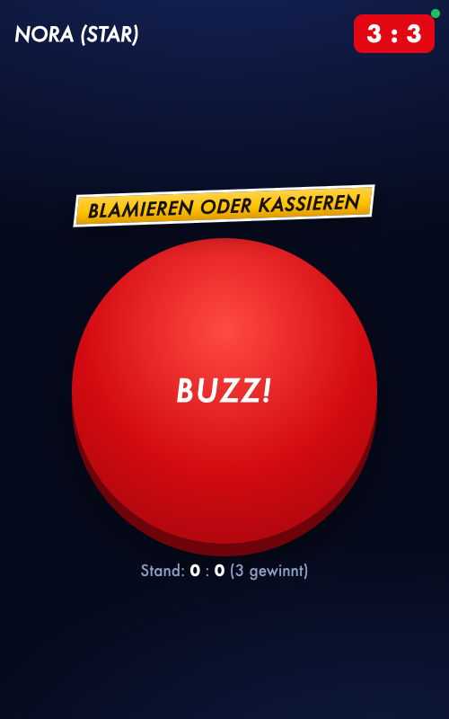 Spieler-Buzzer auf dem Handy